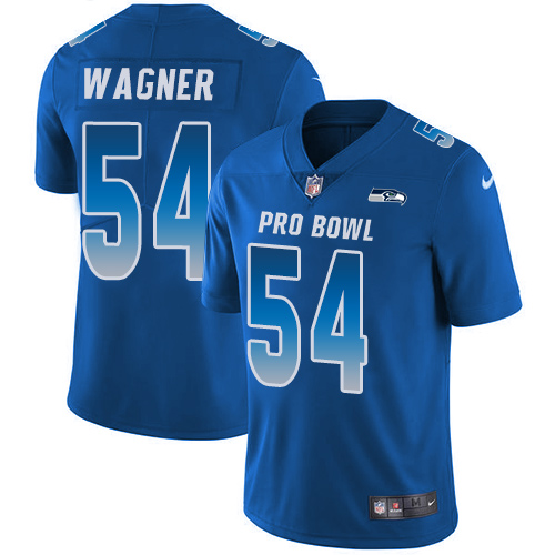 Men's Nike Seattle Seahawks #54 Bobby Wagner Limited Royal Blue 2018 Pro Bowl NFL Jersey