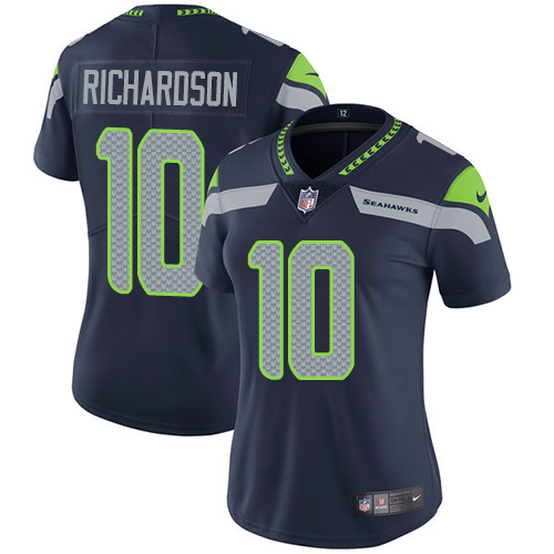 Women's Nike Seattle Seahawks #10 Paul Richardson Navy Blue Team Color Vapor Untouchable Elite Player NFL Jersey