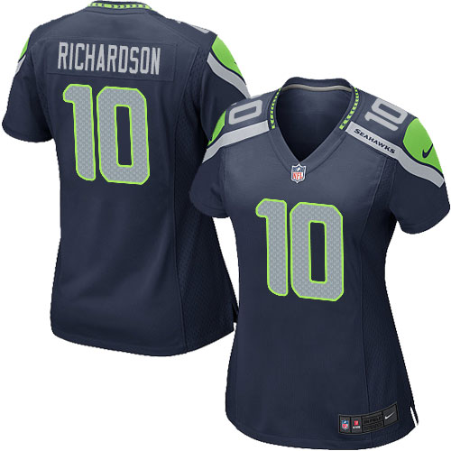 Women's Nike Seattle Seahawks #10 Paul Richardson Game Navy Blue Team Color NFL Jersey