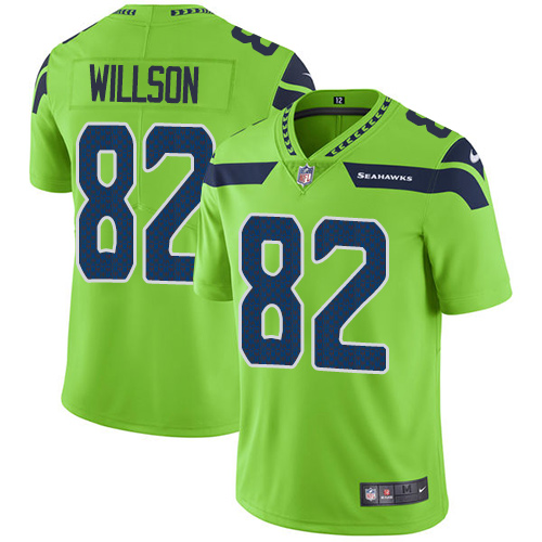 Men's Nike Seattle Seahawks #82 Luke Willson Elite Green Rush Vapor Untouchable NFL Jersey