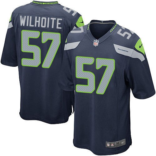 Men's Nike Seattle Seahawks #57 Michael Wilhoite Game Navy Blue Team Color NFL Jersey