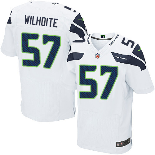Men's Nike Seattle Seahawks #57 Michael Wilhoite Elite White NFL Jersey