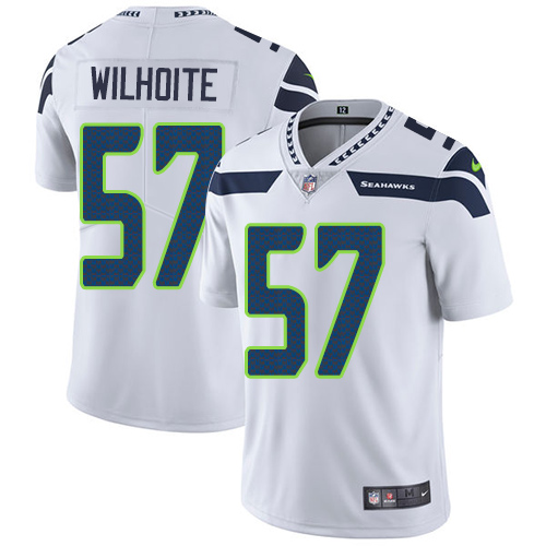 Youth Nike Seattle Seahawks #57 Michael Wilhoite White Vapor Untouchable Elite Player NFL Jersey