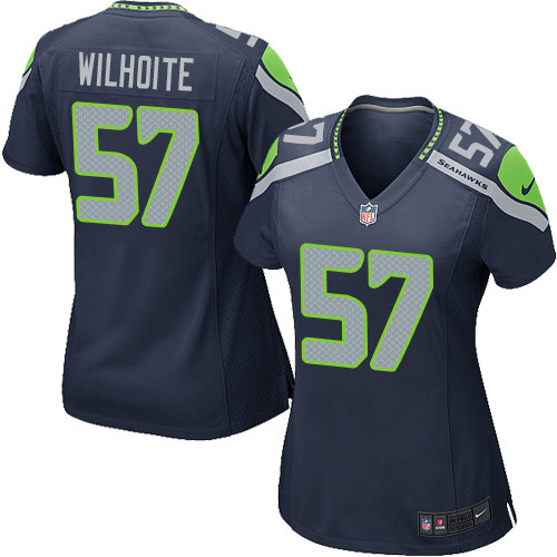 Women's Nike Seattle Seahawks #57 Michael Wilhoite Game Navy Blue Team Color NFL Jersey