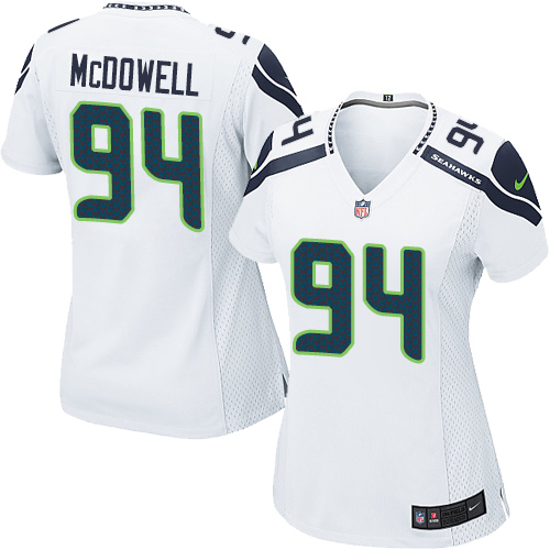 Women's Nike Seattle Seahawks #94 Malik McDowell Game White NFL Jersey
