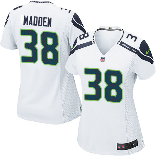 Women's Nike Seattle Seahawks #38 Tre Madden Game White NFL Jersey