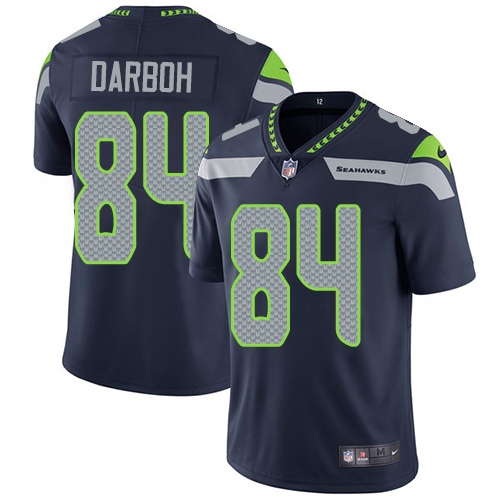 Youth Nike Seattle Seahawks #84 Amara Darboh Navy Blue Team Color Vapor Untouchable Limited Player NFL Jersey