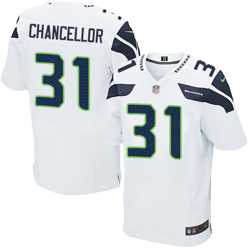 Men's Nike Seattle Seahawks #31 Kam Chancellor Elite White NFL Jersey