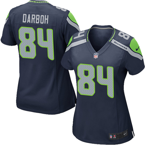 Women's Nike Seattle Seahawks #84 Amara Darboh Game Navy Blue Team Color NFL Jersey