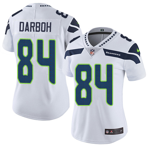 Women's Nike Seattle Seahawks #84 Amara Darboh White Vapor Untouchable Limited Player NFL Jersey
