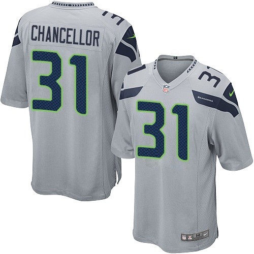 Men's Nike Seattle Seahawks #31 Kam Chancellor Game Grey Alternate NFL Jersey