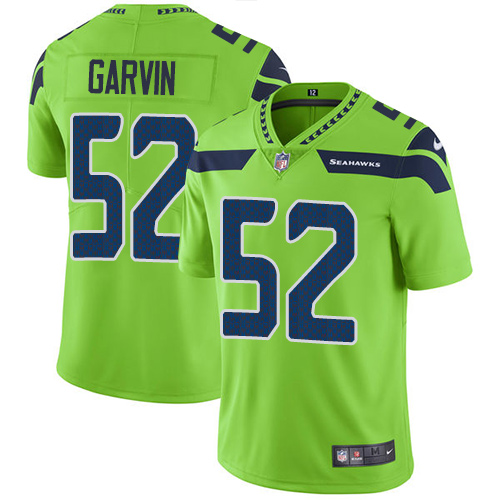 Men's Nike Seattle Seahawks #52 Terence Garvin Elite Green Rush Vapor Untouchable NFL Jersey
