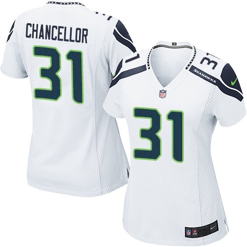 Women's Nike Seattle Seahawks #31 Kam Chancellor Game White NFL Jersey
