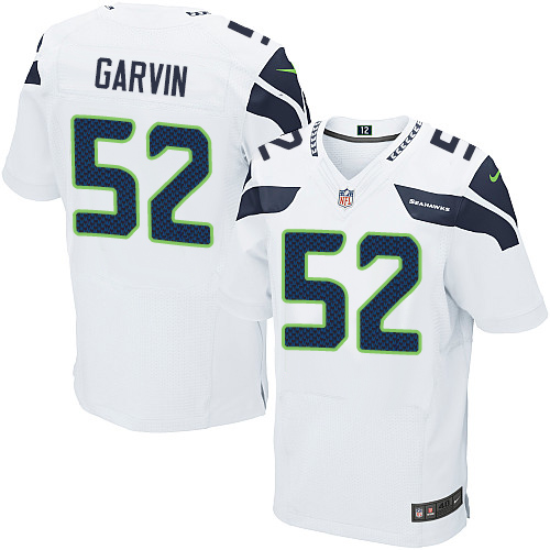 Men's Nike Seattle Seahawks #52 Terence Garvin Elite White NFL Jersey