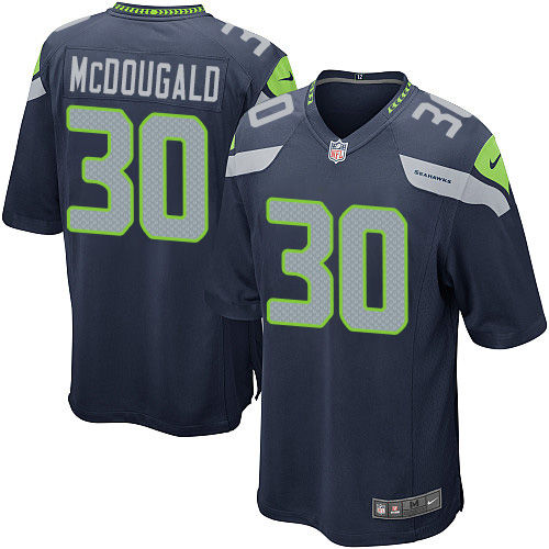Men's Nike Seattle Seahawks #30 Bradley McDougald Game Navy Blue Team Color NFL Jersey