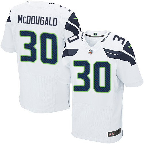 Men's Nike Seattle Seahawks #30 Bradley McDougald Elite White NFL Jersey