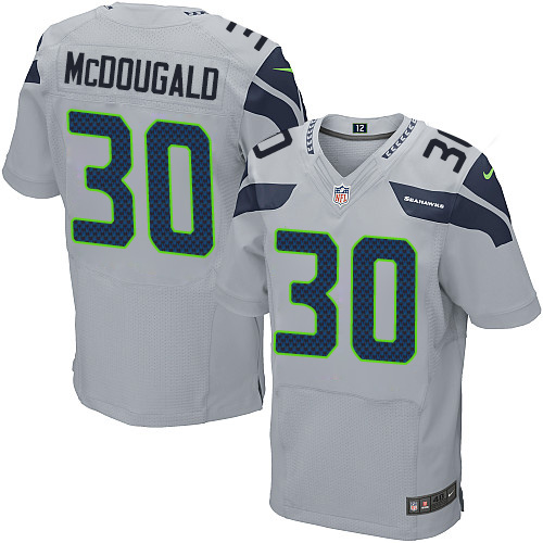 Men's Nike Seattle Seahawks #30 Bradley McDougald Elite Grey Alternate NFL Jersey