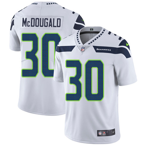 Youth Nike Seattle Seahawks #30 Bradley McDougald White Vapor Untouchable Elite Player NFL Jersey