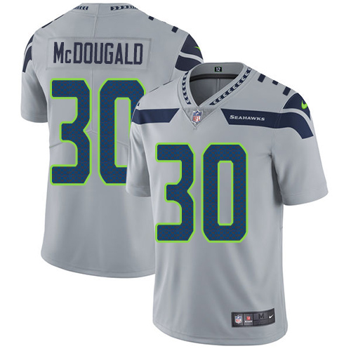 Youth Nike Seattle Seahawks #30 Bradley McDougald Grey Alternate Vapor Untouchable Elite Player NFL Jersey
