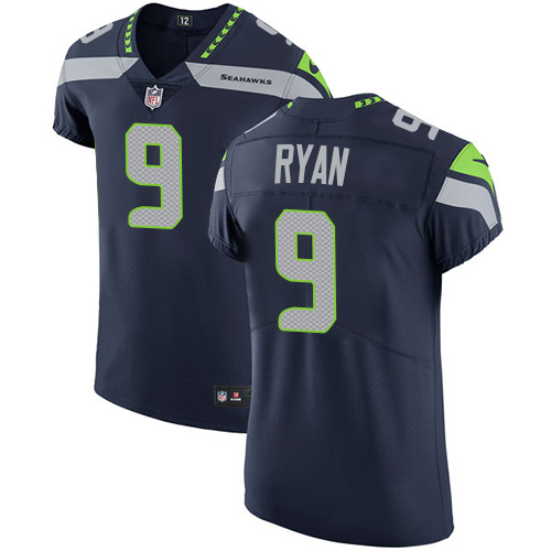 Men's Nike Seattle Seahawks #9 Jon Ryan Navy Blue Team Color Vapor Untouchable Elite Player NFL Jersey