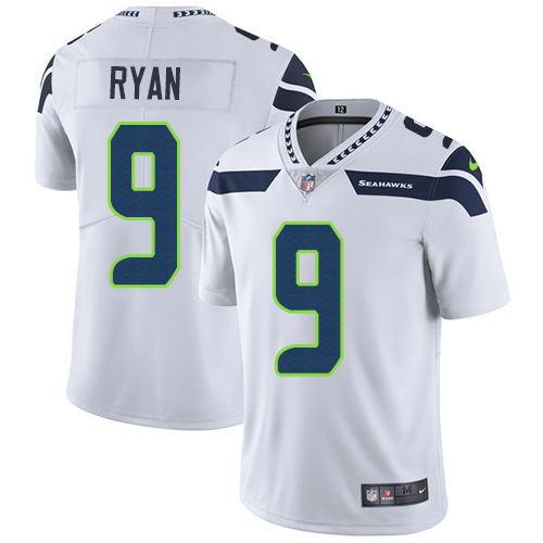 Men's Nike Seattle Seahawks #9 Jon Ryan White Vapor Untouchable Limited Player NFL Jersey