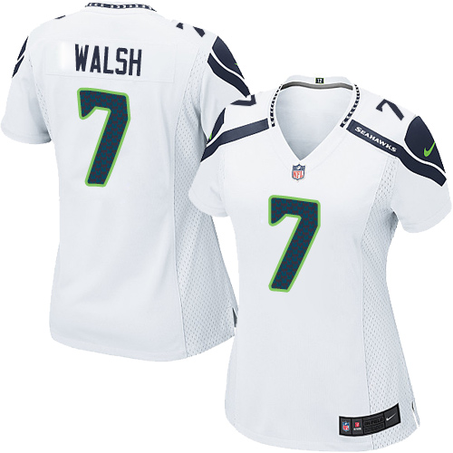 Women's Nike Seattle Seahawks #7 Blair Walsh Game White NFL Jersey