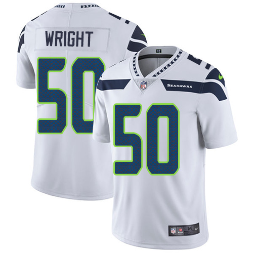 Youth Nike Seattle Seahawks #50 K.J. Wright White Vapor Untouchable Elite Player NFL Jersey