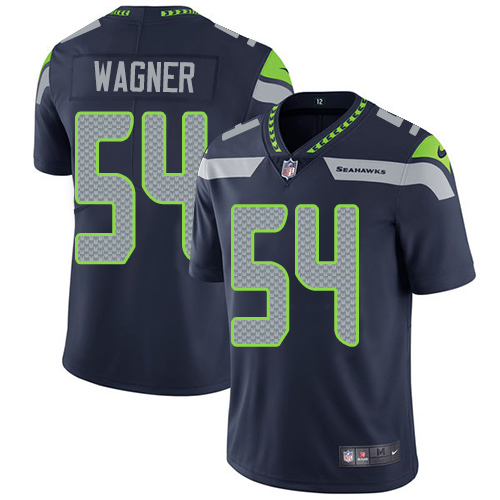 Men's Nike Seattle Seahawks #54 Bobby Wagner Navy Blue Team Color Vapor Untouchable Limited Player NFL Jersey