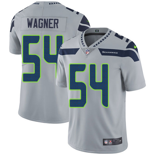 Men's Nike Seattle Seahawks #54 Bobby Wagner Grey Alternate Vapor Untouchable Limited Player NFL Jersey