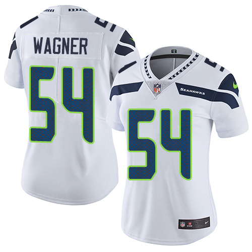 Women's Nike Seattle Seahawks #54 Bobby Wagner White Vapor Untouchable Elite Player NFL Jersey