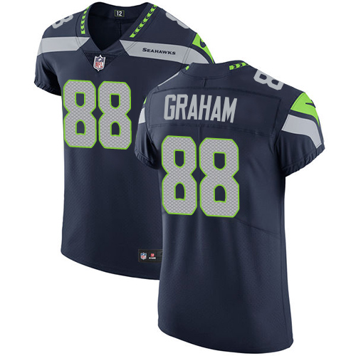 Men's Nike Seattle Seahawks #88 Jimmy Graham Navy Blue Team Color Vapor Untouchable Elite Player NFL Jersey