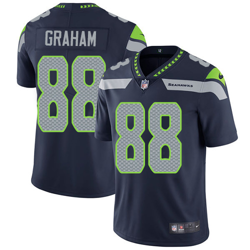 Youth Nike Seattle Seahawks #88 Jimmy Graham Navy Blue Team Color Vapor Untouchable Limited Player NFL Jersey