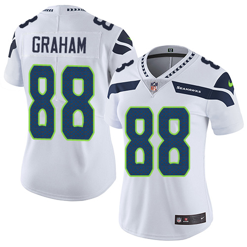 Women's Nike Seattle Seahawks #88 Jimmy Graham White Vapor Untouchable Elite Player NFL Jersey