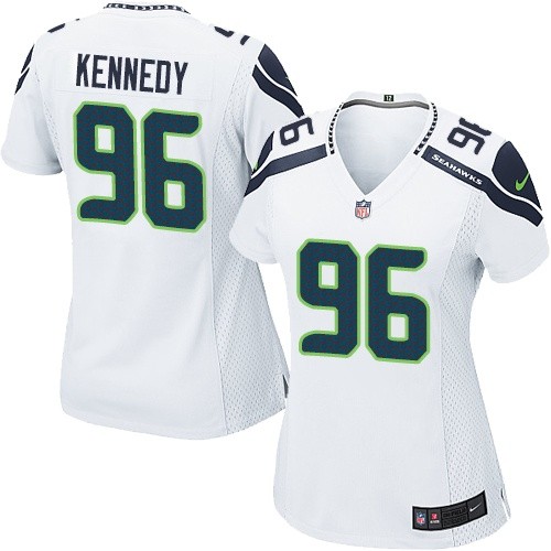 Women's Nike Seattle Seahawks #96 Cortez Kennedy Game White NFL Jersey