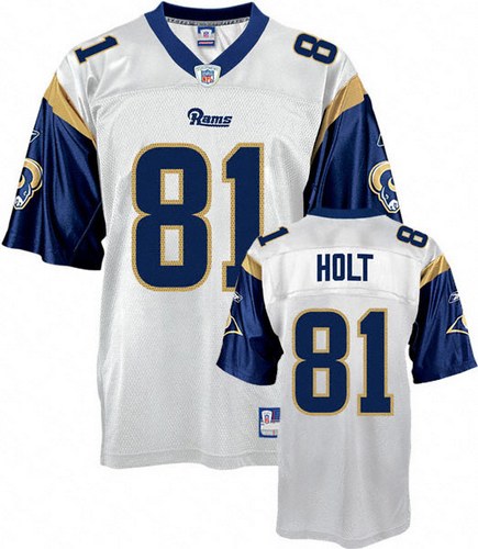 Reebok Los Angeles Rams #81 Torry Holt Premier EQT White Throwback NFL Jersey