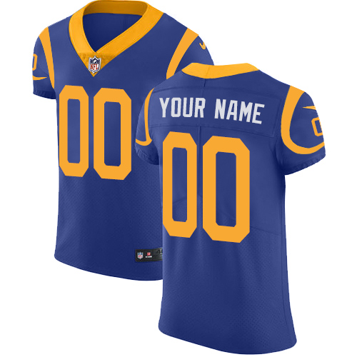 Men's Nike Los Angeles Rams Customized Royal Blue Alternate Vapor Untouchable Custom Elite NFL Jersey