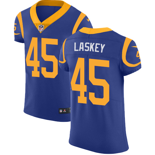 Men's Nike Los Angeles Rams #45 Zach Laskey Royal Blue Alternate Vapor Untouchable Elite Player NFL Jersey