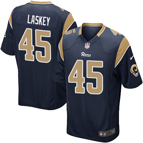 Youth Nike Los Angeles Rams #45 Zach Laskey Game Navy Blue Team Color NFL Jersey