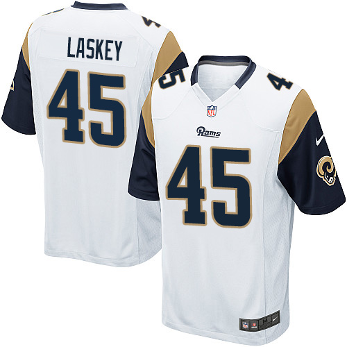 Youth Nike Los Angeles Rams #45 Zach Laskey Game White NFL Jersey
