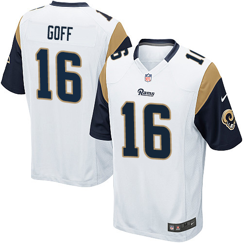 Youth Nike Los Angeles Rams #16 Jared Goff Game White NFL Jersey