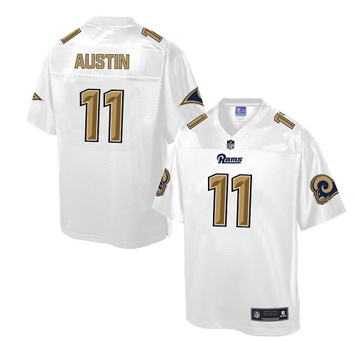 Men's Nike Los Angeles Rams #11 Tavon Austin Game White Pro Line Fashion NFL Jersey