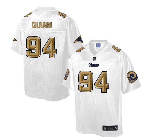 Men's Nike Los Angeles Rams #94 Robert Quinn Game White Pro Line Fashion NFL Jersey
