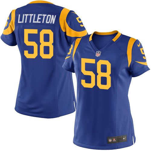 Women's Nike Los Angeles Rams #58 Cory Littleton Game Royal Blue Alternate NFL Jersey