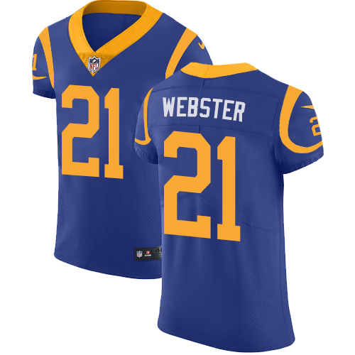 Men's Nike Los Angeles Rams #21 Kayvon Webster Royal Blue Alternate Vapor Untouchable Elite Player NFL Jersey
