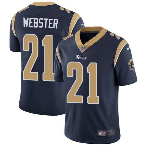 Youth Nike Los Angeles Rams #21 Kayvon Webster Navy Blue Team Color Vapor Untouchable Limited Player NFL Jersey