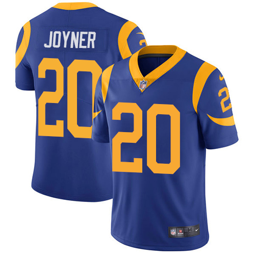 Men's Nike Los Angeles Rams #20 Lamarcus Joyner Royal Blue Alternate Vapor Untouchable Limited Player NFL Jersey