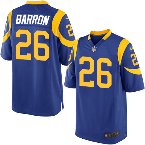 Men's Nike Los Angeles Rams #26 Mark Barron Game Royal Blue Alternate NFL Jersey