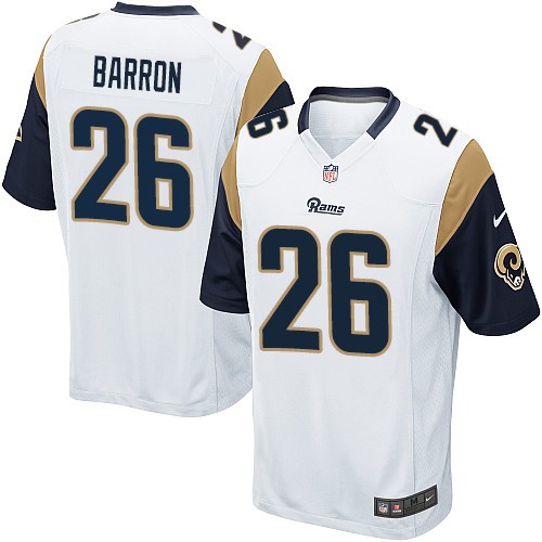Men's Nike Los Angeles Rams #26 Mark Barron Game White NFL Jersey