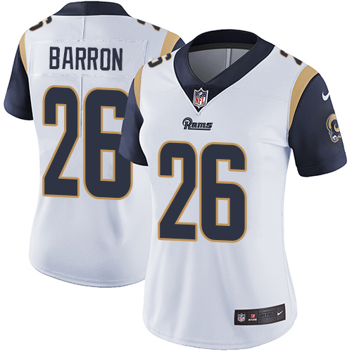 Women's Nike Los Angeles Rams #26 Mark Barron White Vapor Untouchable Elite Player NFL Jersey