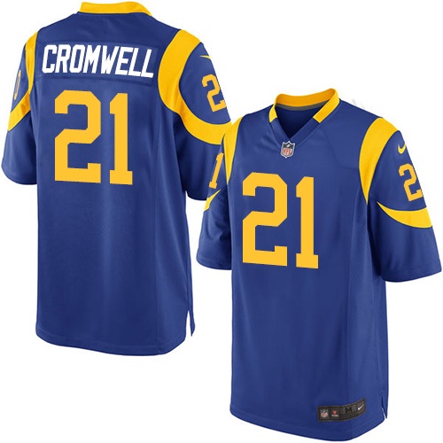 Men's Nike Los Angeles Rams #21 Nolan Cromwell Game Royal Blue Alternate NFL Jersey